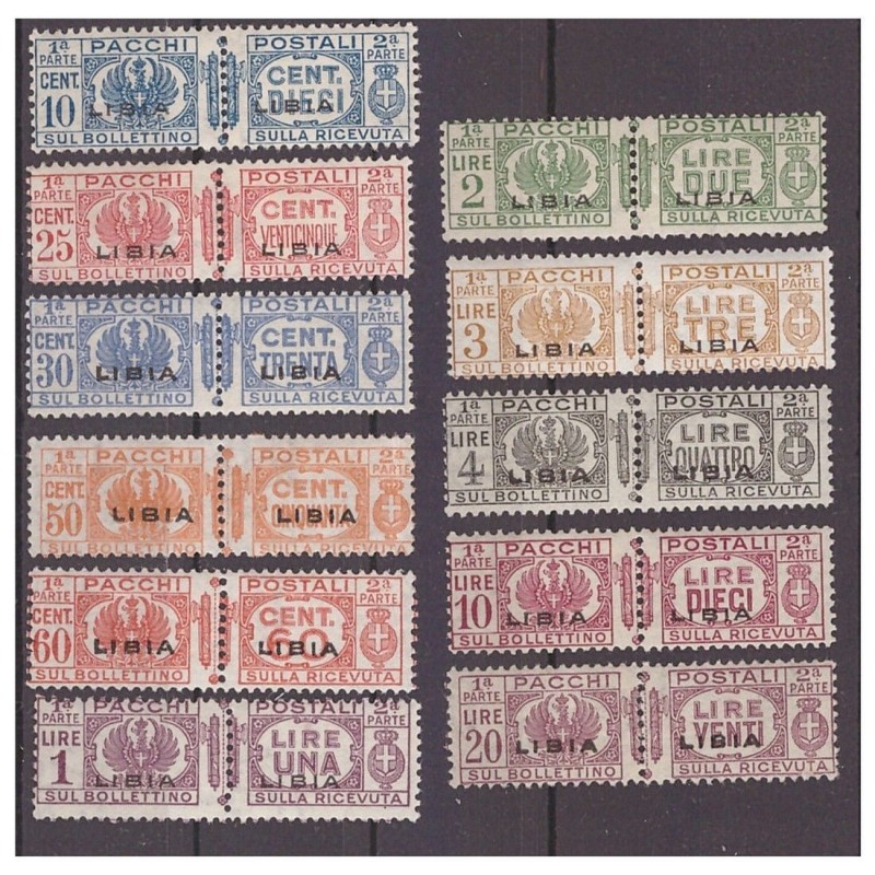 LIBIA  1927 - PACCHI POSTALI - SERIE NUOVA ** SPL