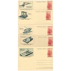 ITALIA  1953 - CARTOLINE POSTALI - LEONARDO DA VINCI  5 VALORI - SPLENDIDE