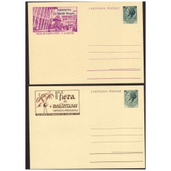 ITALIA  1953 - CARTOLINE POSTALI - FIERE CAMPIONARIE  2 VALORI - SPLENDIDE