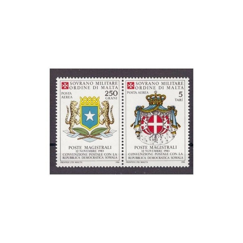 SMOM 1984 -  POSTA AEREA   SOMALIA  Serie  Nuova **