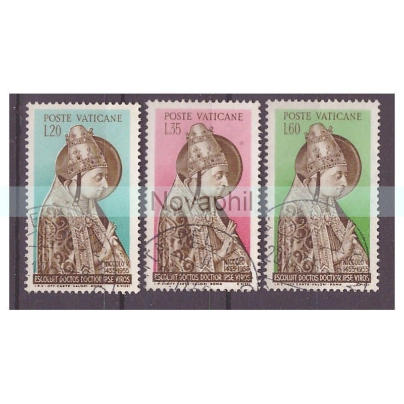 VATICANO - 1955 -  SAN NICCOLO' V   SERIE  USATA