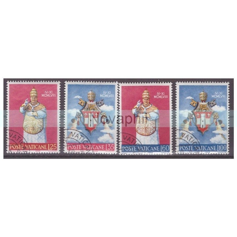 VATICANO - 1959 - INCORONAZIONE DI GIOVANNI XXIII SERIE USATA
