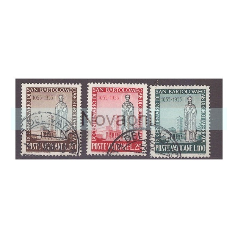 VATICANO - 1955 - SAN BARTOLOMEO SERIE USATA