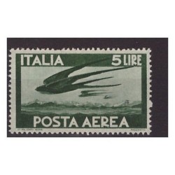 POSTA AEREA DEMOCRATICA 1946 - LIRE 5 NUOVO **