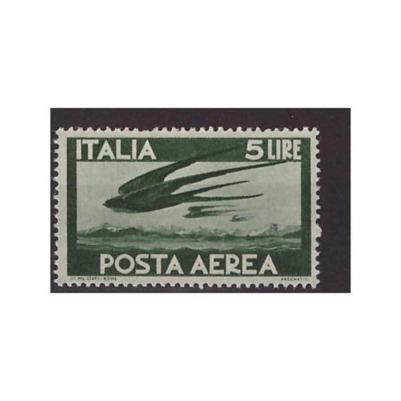 POSTA AEREA DEMOCRATICA 1946 - LIRE 5 NUOVO **