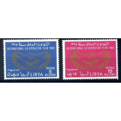 LIBIA INDIPENDENTE 1965 - ANNO DELLA COOPERAZIONE SERIE NUOVA **
