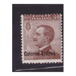 ERITREA  1916  -  MICHETTI - CENTESIMI 40  - NUOVO **