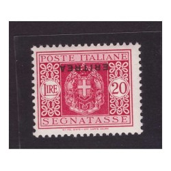 ERITREA  1934  -  SEGNATASSE - 20 LIRE SOPRASTAMPA CAPOVOLTA  - NUOVO **