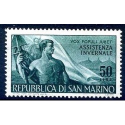 SAN MARINO - 1956 ASSISTENZA INVERNALE NUOVO **