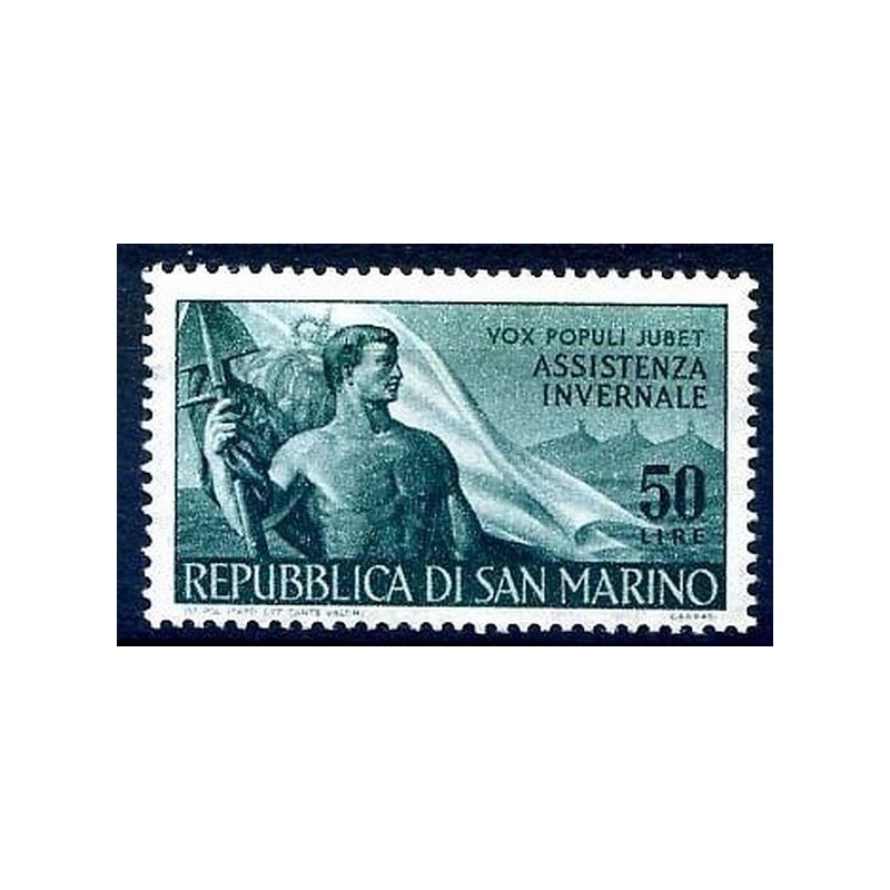 SAN MARINO - 1956 ASSISTENZA INVERNALE NUOVO **