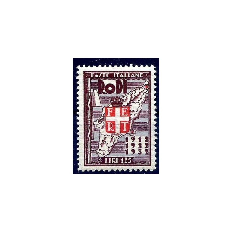 EGEO RODI 1932 - VENTENNALE  Lire 1,25   NUOVO  **
