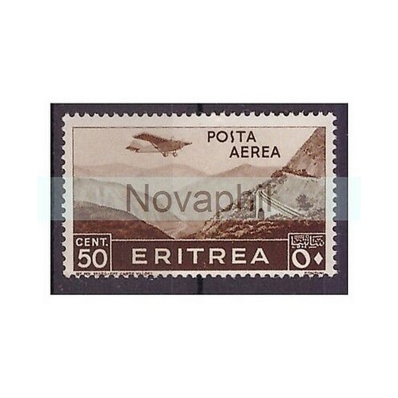 ERITREA 1936 - POSTA AEREA - CENTESIMI 50 - NUOVO **
