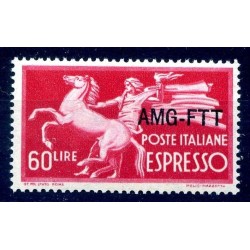 Trieste A - 1950 ESPRESSO DEMOCRATICA Lire 60 NUOVO **