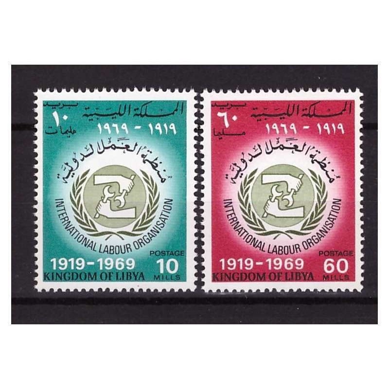 LIBIA REGNO  1969 - ORG.  INTERNAZIONALE  LAVORO - SERIE **
