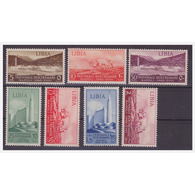 LIBIA - 1940 MOSTRA TRIENNALE D'OLTREMARE PO SERIE NUOVA **