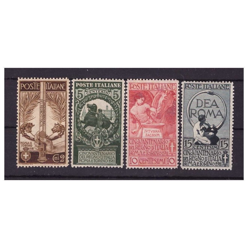 REGNO 1911 -  UNITA' D'ITALIA  SERIE  NUOVA **  LUSSO