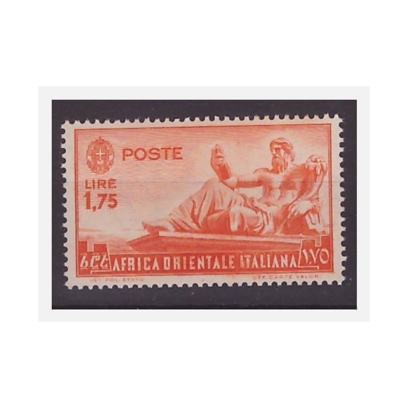 AFRICA ORIENTALE ITALIANA - 1938  Lire 1,75 ARANCIO NUOVO **