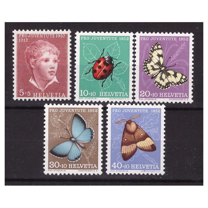SVIZZERA 1952 - PRO JUVENTUTE SERIE NUOVA **