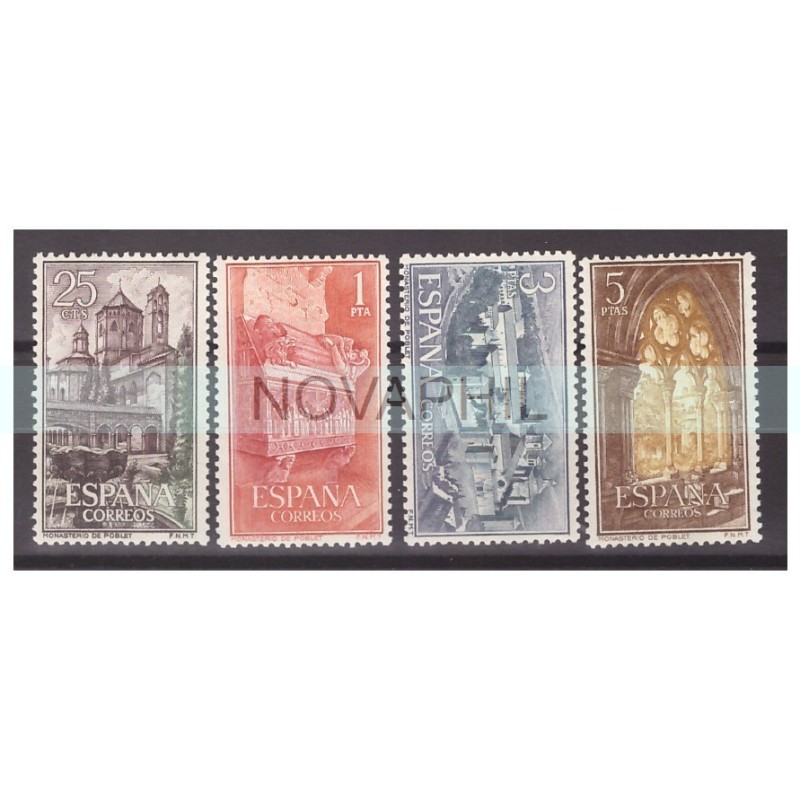 SPAGNA 1963  -  MONASTERO DI S. MARIA DI POBLET  -   SERIE NUOVA  **