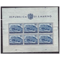 SAN MARINO 1951 - FOGLIETTO UPU - NUOVO **