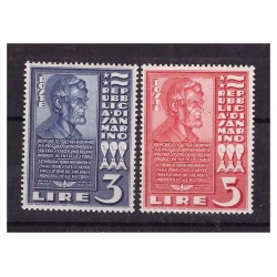 SAN MARINO - 1938   BUSTO DI LINCOLN  SERIE  NUOVA **