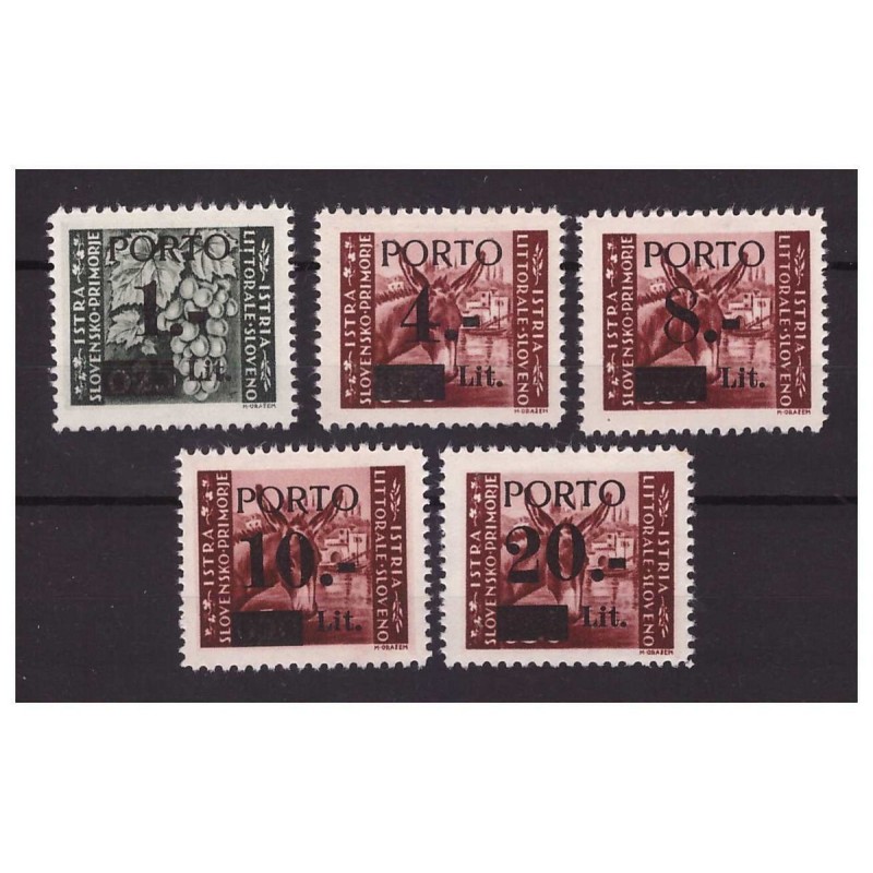 1945 - LITORALE SLOVENO  SEGNATASSE    SERIE   NUOVA  **