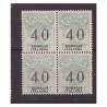 SOMALIA  1926 - SEGNATASSE PER VAGLIA - 40 CENTESIMI   QUARTINA  nuova **