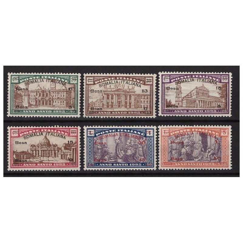 SOMALIA  1925  - ANNO SANTO   SERIE NUOVA  **