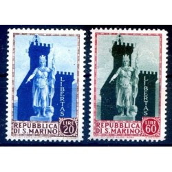 SAN MARINO 1954 - STATUA DELLA LIBERTA' SERIE NUOVA **