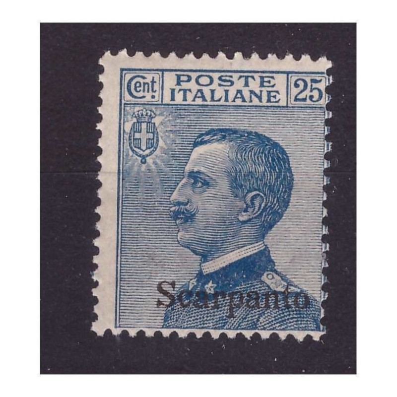 ISOLE EGEO  SCARPANTO  1912 -  Centesimi  25   NUOVO **