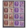 RSI 1944 -   PROPAGANDA  DI GUERRA - SOPRASTAMPA LILLA  NUOVI **  CERT. CARRARO