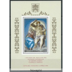 1994 VATICANO FOGLIETTO RESTAURO DELLA CAPPELLA SISTINA MNH **