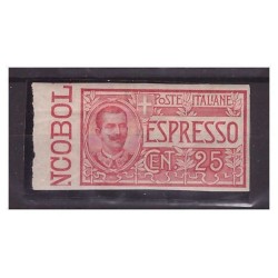REGNO ESPRESSI 1903 - Centesimi 25  NON DENTELLATO   NUOVO *
