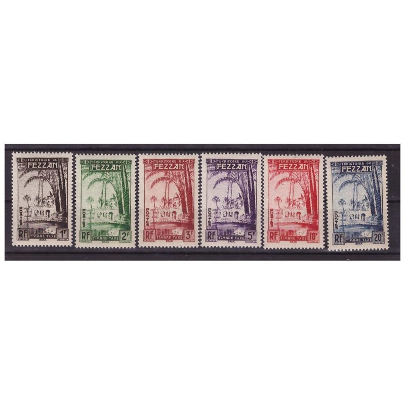 COLONIE OCC. STRANIERE  FEZZAN  E GHADAMES  - 1951 SEGNATASSE   SERIE  NUOVA *