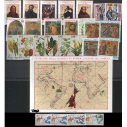 VATICANO - ANNATA 1992 NUOVA **
