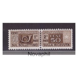 PACCHI POSTALI - 50 CENTESIMI STELLE NUOVO **