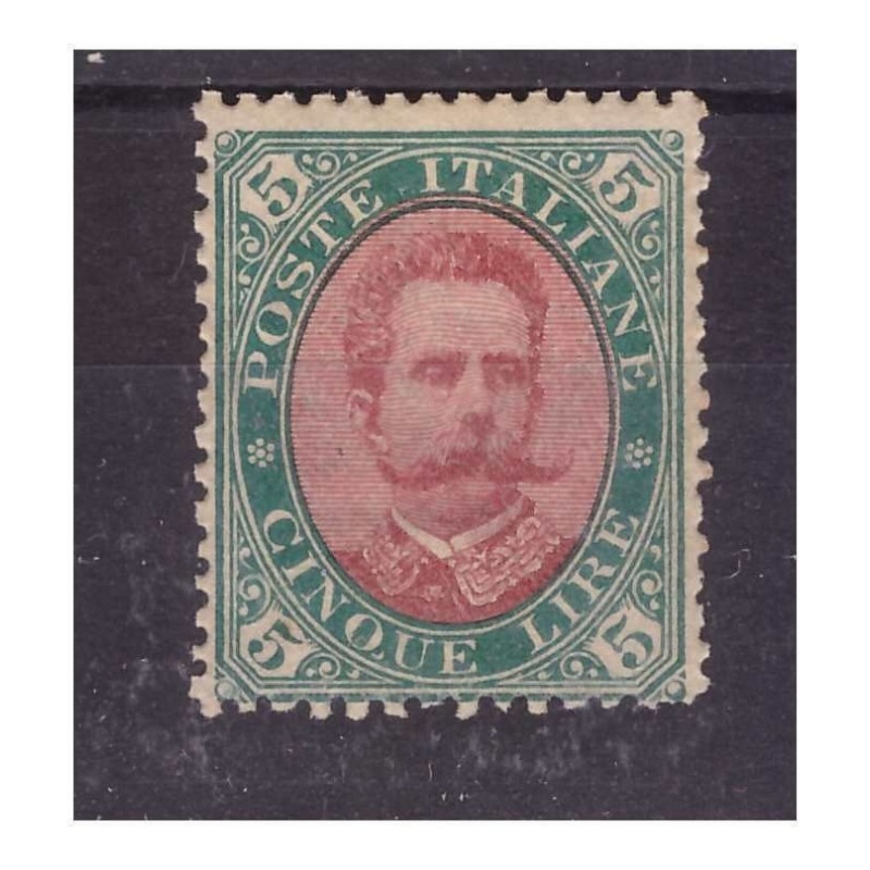 REGNO 1889 - RE UMBERTO 5 Lire NUOVO **