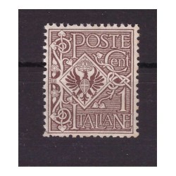 REGNO 1901 - FLOREALE - Cent. 1 - NUOVO ** CENTRATURA LUSSO