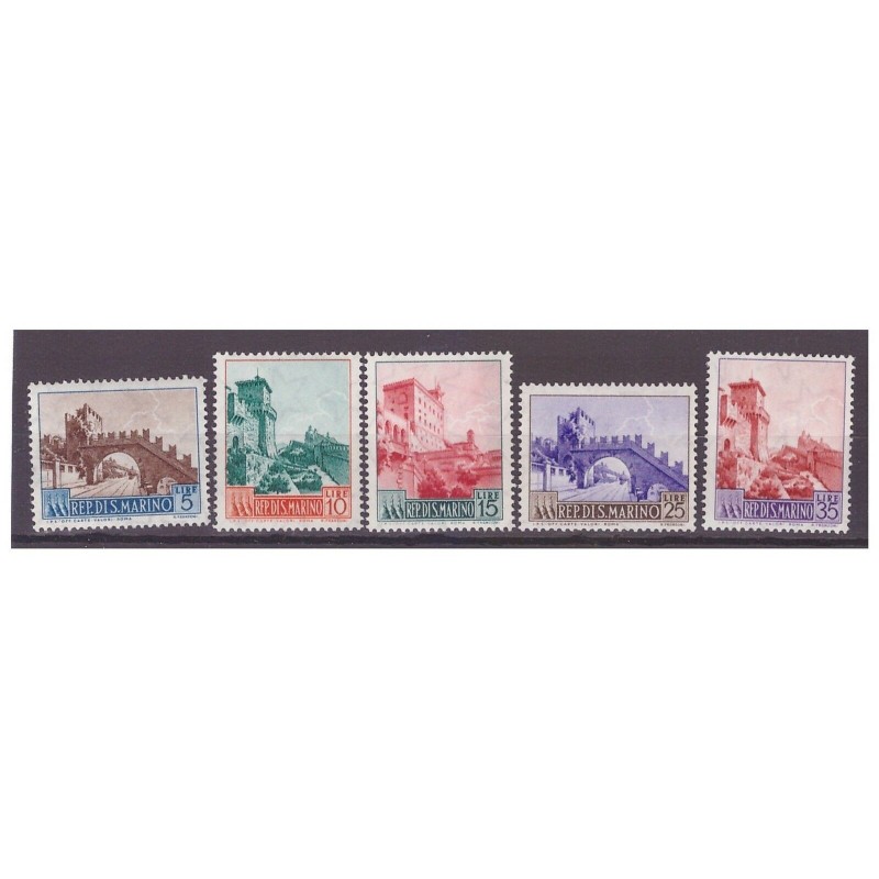 SAN MARINO 1955 - VEDUTE SERIE NUOVA **