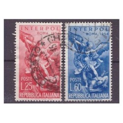 REPUBBLICA 1954 - INTERPOL SERIE USATA