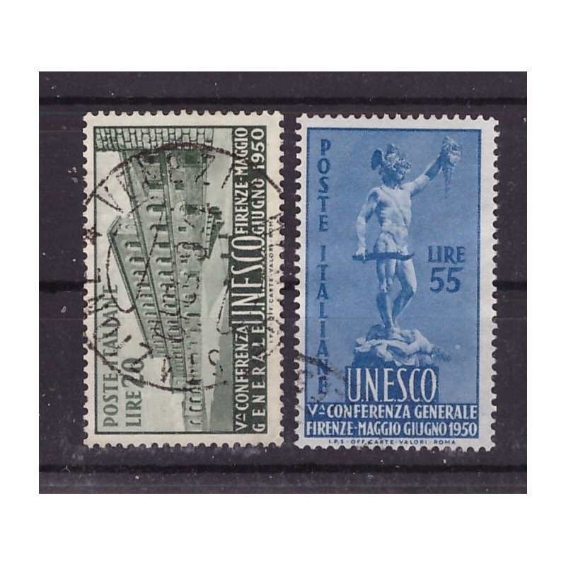 UNESCO  1950 - SERIE USATA