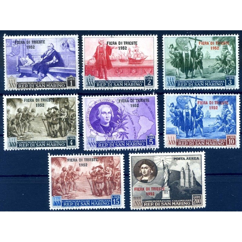 SAN MARINO 1952 -  FIERA DI TRIESTE  SERIE  NUOVA  **