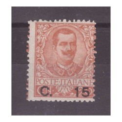 REGNO 1905 - FLOREALE SOPRASTAMPATO - CENT. 15 su 20 NUOVO *