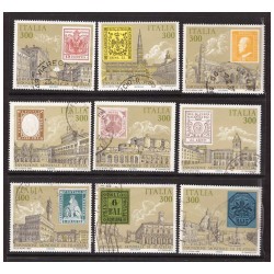 1985 - ITALIA 85 DA FOGLIETTO 9 VALORI USATI