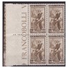 ITALIA 1950 - ITALIA AL LAVORO Lire 200  NUOVO ** QUARTINA  LUSSO
