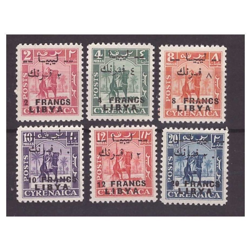 LIBIA  FEZZAN 1951 - CAVALIERE SENUSSITA  SERIETTA   NUOVA   *