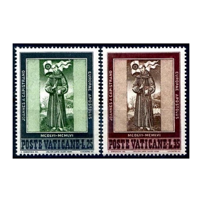 VATICANO 1956 -  S. GIOVANNI CAPESTRANO  SERIE NUOVA  **