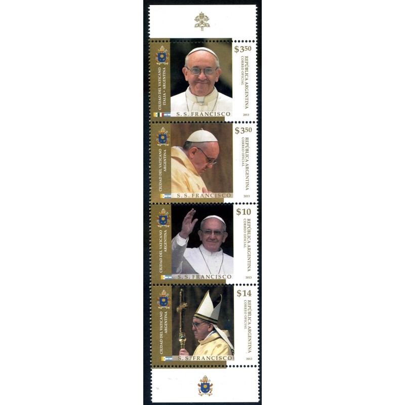 2013 ARGENTINA PAPA FRANCESCO EMISS. CONGIUNTA VATICANO E ITALIA