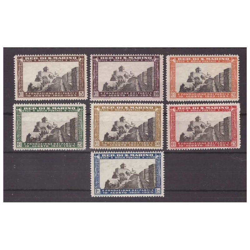 SAN MARINO 1935 - FONDAZIONE DEL FASCIO - SERIE NUOVA **