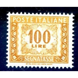 ITALIA 1976 - SEGNATASSE 100  LIRE -  INCHIOSTRO FLUORESCENTE  **